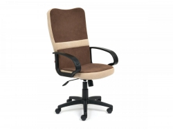 Кресло СН757 флок коричневый/бежевый
