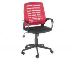 Офисное кресло Ирис стандарт черный/красный