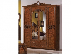 Шкаф 4-х дверный с зеркалами Ольга