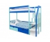 Двухъярусная кровать Svogen с ящиками мятно-синий