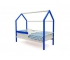 Кровать-домик Svogen с бортиком сине-белый