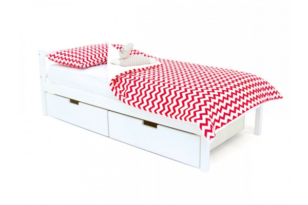 Кровать Svogen Classic с ящиками белый