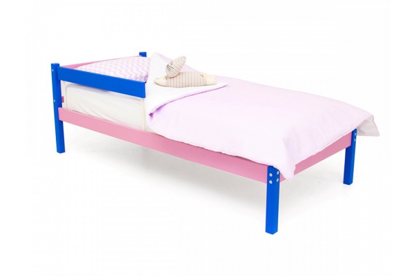 Кровать Svogen Classic с бортиком синий-лаванда