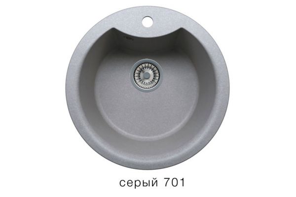 Кухонная мойка Tolero R-108E Серый 701