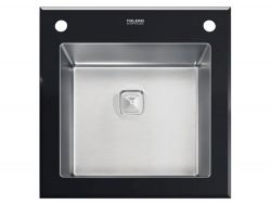 Кухонная мойка Tolero Glass TG-500 черное стекло