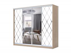 Шкаф-купе Хит 22-4-24/2-6556 сонома рисунок 13