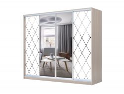 Шкаф-купе Хит 22-4-24/2-6556 шимо светлый рисунок 13