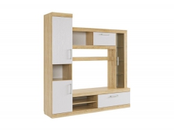 Мини-стенка Макси дуб сонома/белое дерево