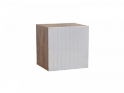 Шкаф навесной МС Ливерпуль Дуб Вотан/Белый Глянец