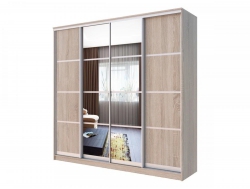 Шкаф-купе Хит 23-4-24/2-1551 с планками