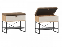 Банкетка 600 Фиджи ЛД 659.360.000 Дуб Золотой/Кашмир