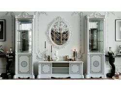 Гостиная Грация белый/серебро