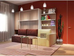 Гостиная трансформер Классика в стандарте с кроватью 1600