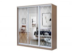 Шкаф-купе Хит 23-20-656 узор на зеркале 12