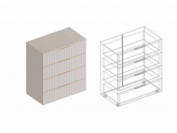 Комод Тефия с 4 ящиками