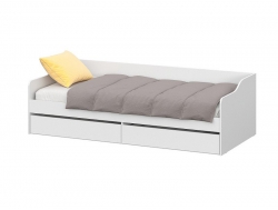 Кровать КР 2 Белый текстурный