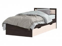 Кровать Гармония с ящиками 90х200 см Венге/Дуб белфорд