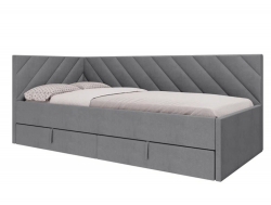 Кровать Оскар-1 велюр luma 23