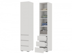 Пенал закрытый ПН 03 Хелен Белый шагрень