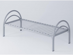 Кровать металлическая одноярусная Полукруглая D38/D32 1900*700 мм