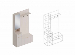 Прихожая Тефия с зеркалом левая