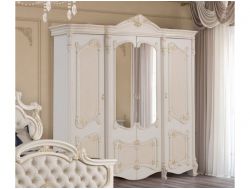 Шкаф 4-х дверный с зеркалами Рафаэлла беж