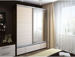 Шкаф-купе Ольга венге-дуб молочный