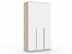 Шкаф Монблан New распашной 1200 3-х дверный Дуб сонома-Белый