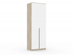 Шкаф Монблан New распашной 800 2-х дверный Дуб сонома-Белый