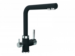 Смеситель Uperwood Quartz UPD-03-04 с каналом для фильтрованной воды черный