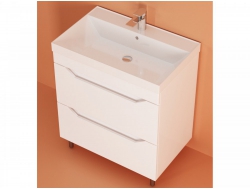 Тумба Сохо 60 напольная 2 ящика раковина Слим 60