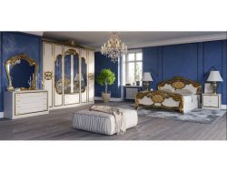 Спальня Ольга беж/золото матовый