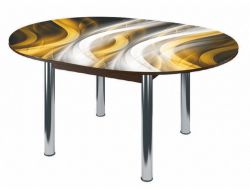 Стол круглый Бостон брифинг Охра