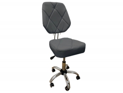 Стул мастера Грэй на металлическом каркасе серый