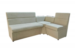 Кухонный уголок Уют Низкий сектор велюр Luma 17 светло-серый